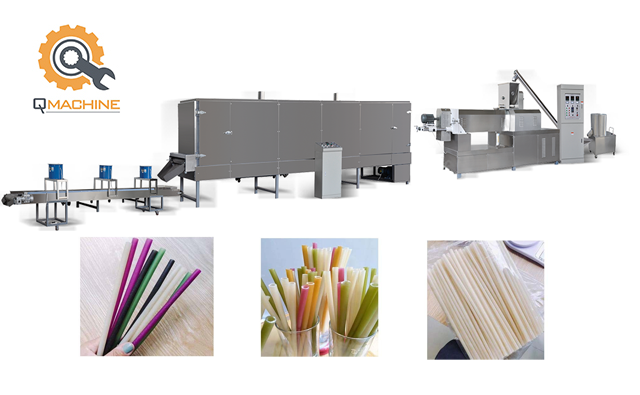Biodegradable rice straws processing line